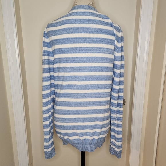Men's stripe knit long-john sweater - Picture 4 of 8